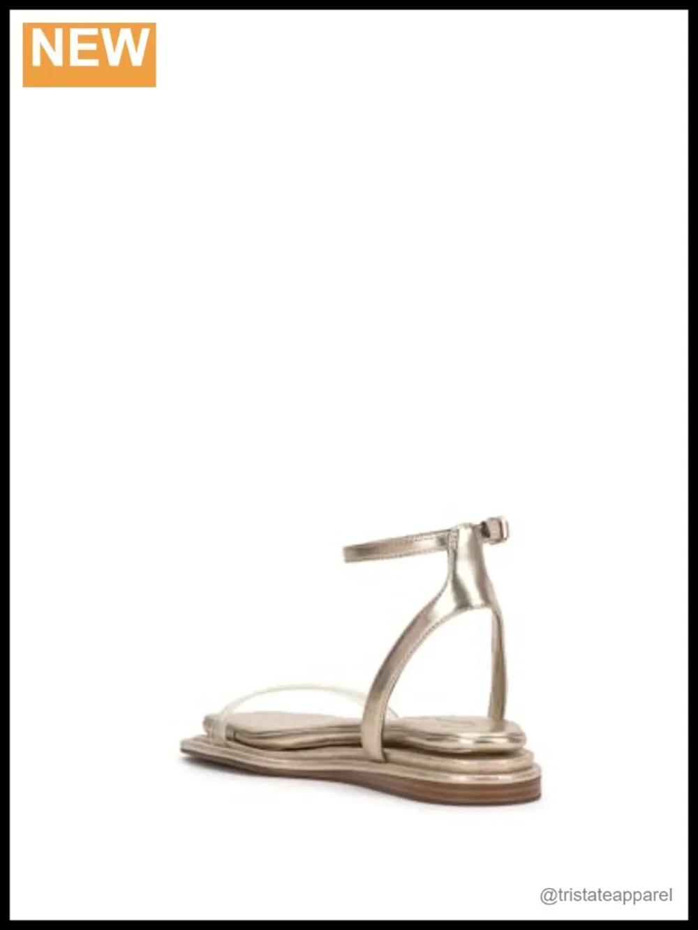 Betania Platform Sandal Faux Leather Ankle Strap Open Toe Walking